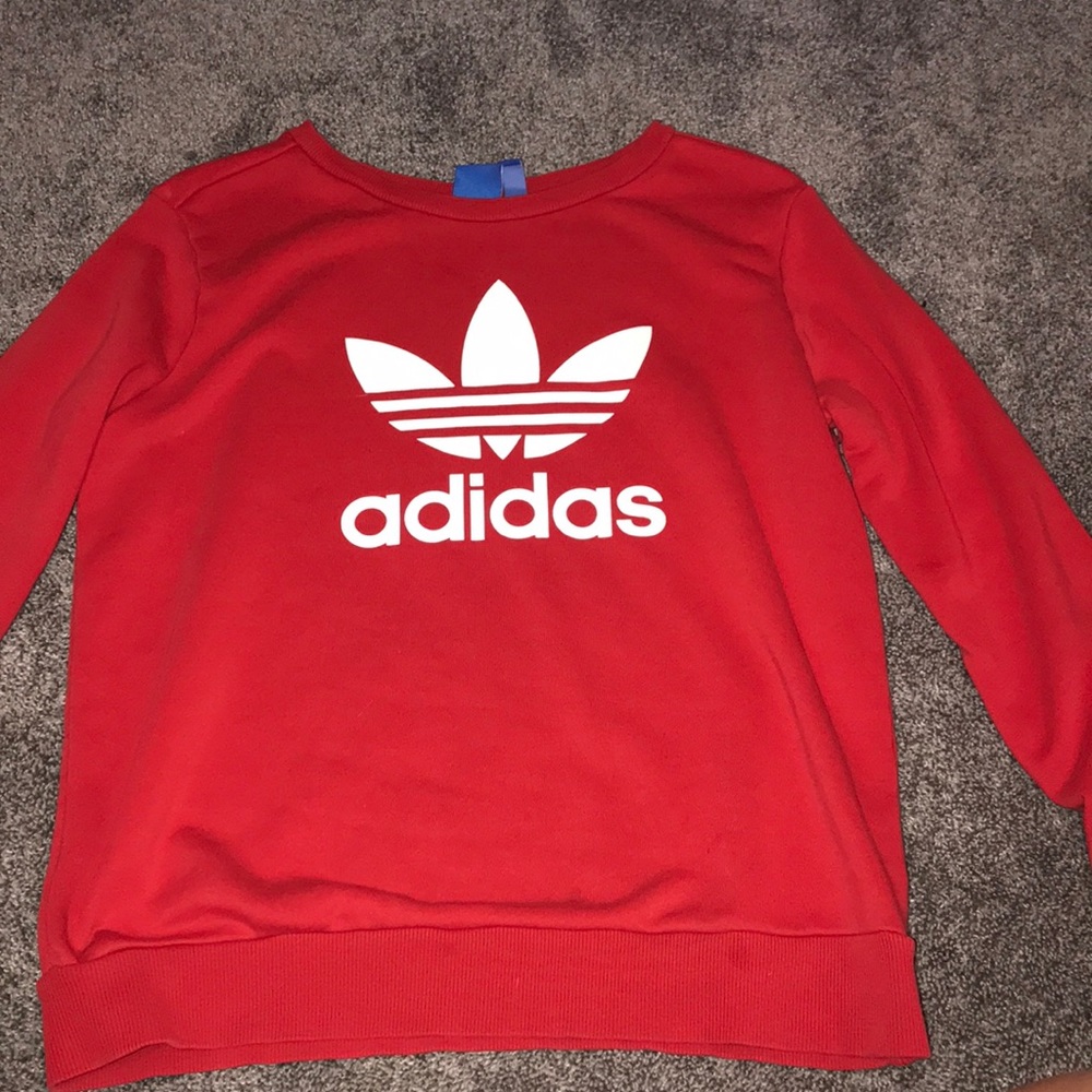 red adidas crew neck!